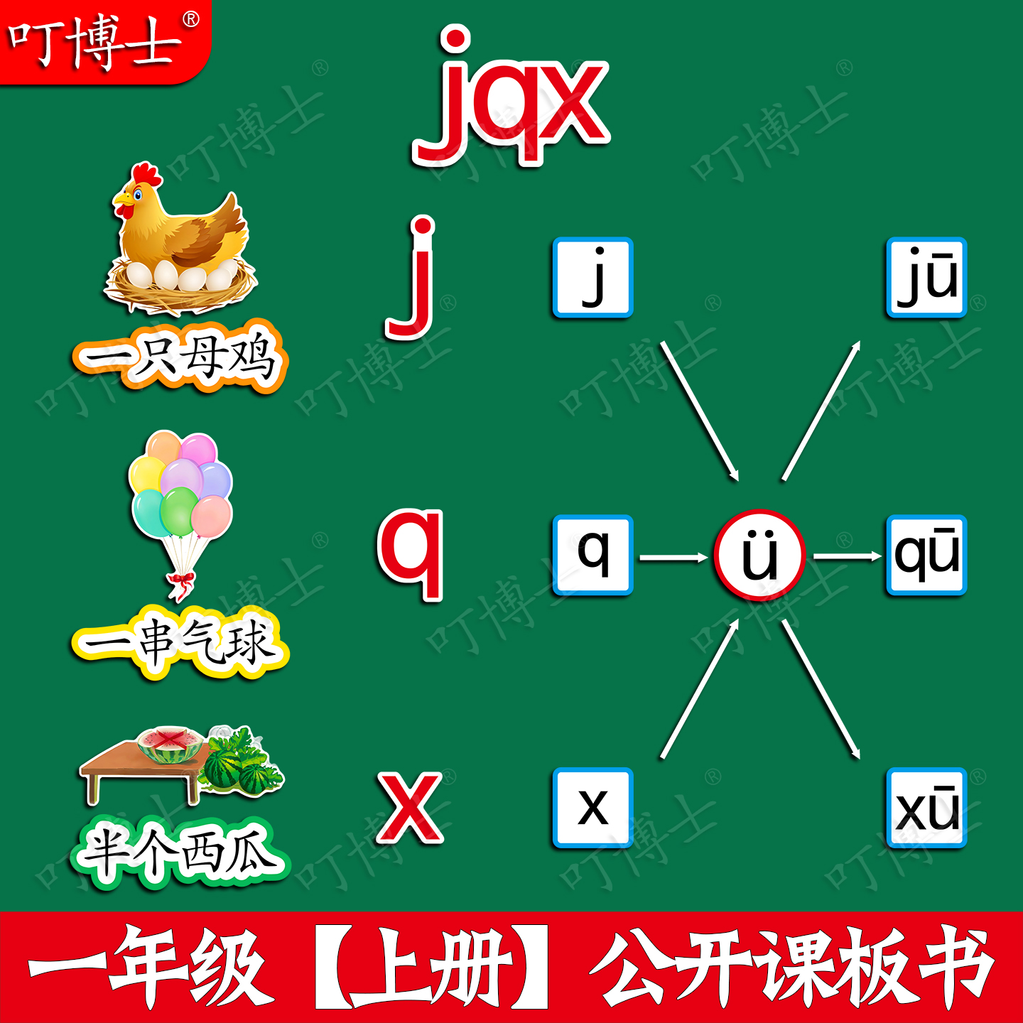 拼音jqx优质公开课板贴板书贴