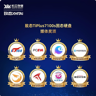 致态(ZhiTai)TiPlus7100s 2TB M.2笔记本台式机SSD m2固态硬盘