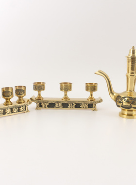 纯铜招财进宝关公祖先佛具