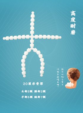 现货轻有声棉花娃娃骨架10cm15cm20cm特体娃用骨架可转头骨架哇哇