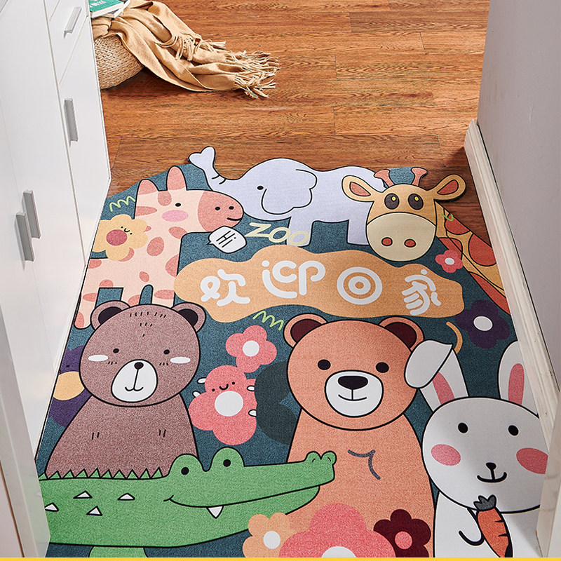 入户门垫卡通地垫门口玄关脚垫可剪裁门垫进门防滑家用定制地毯,居家布艺,家用脚垫,淘宝优惠券,粉丝福利购,淘宝优惠卷