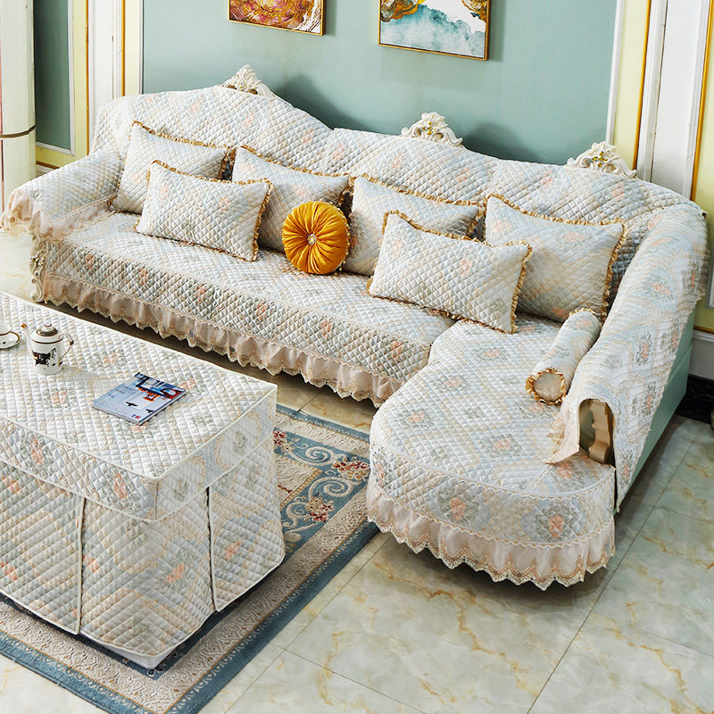 u型沙发套罩四季通用防滑全包坐垫子防猫抓靠背巾欧式沙发垫单人