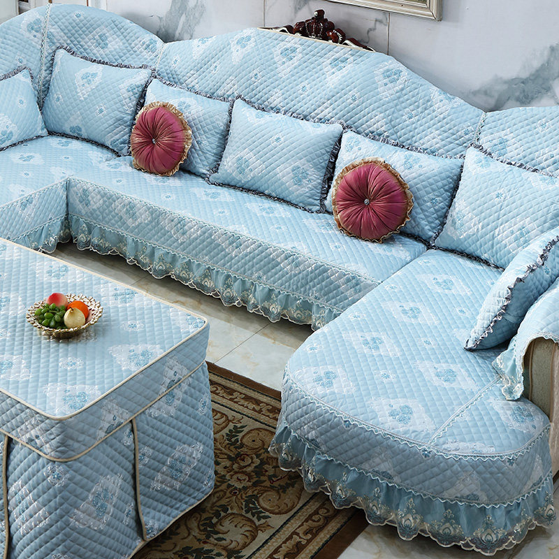 欧式沙发套罩 全包万能四季通用定做U型垫套靠背防滑夏季沙发垫子