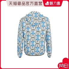 Куртка trussardi 蓝色时尚个性印花休闲连帽男士长袖外套