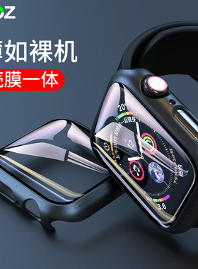 PZOZ适用苹果S10手表9applewatch8保护壳iwatch壳膜一体iPhonewatch表壳iwatchse外壳applewatchs套iwatchs