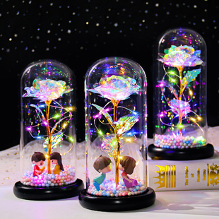 生日礼物送女友520情人节送女朋友老婆创意浪漫永不凋谢的玫瑰花