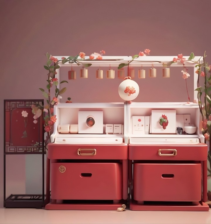 골동품 디스플레이 캐비닛 보석 디스플레이 스탠드 행잉 상인방 맞춤형 페인트 캐비닛 시계 컨테이너 골동품 상점 쇼케이스 도자기 선반