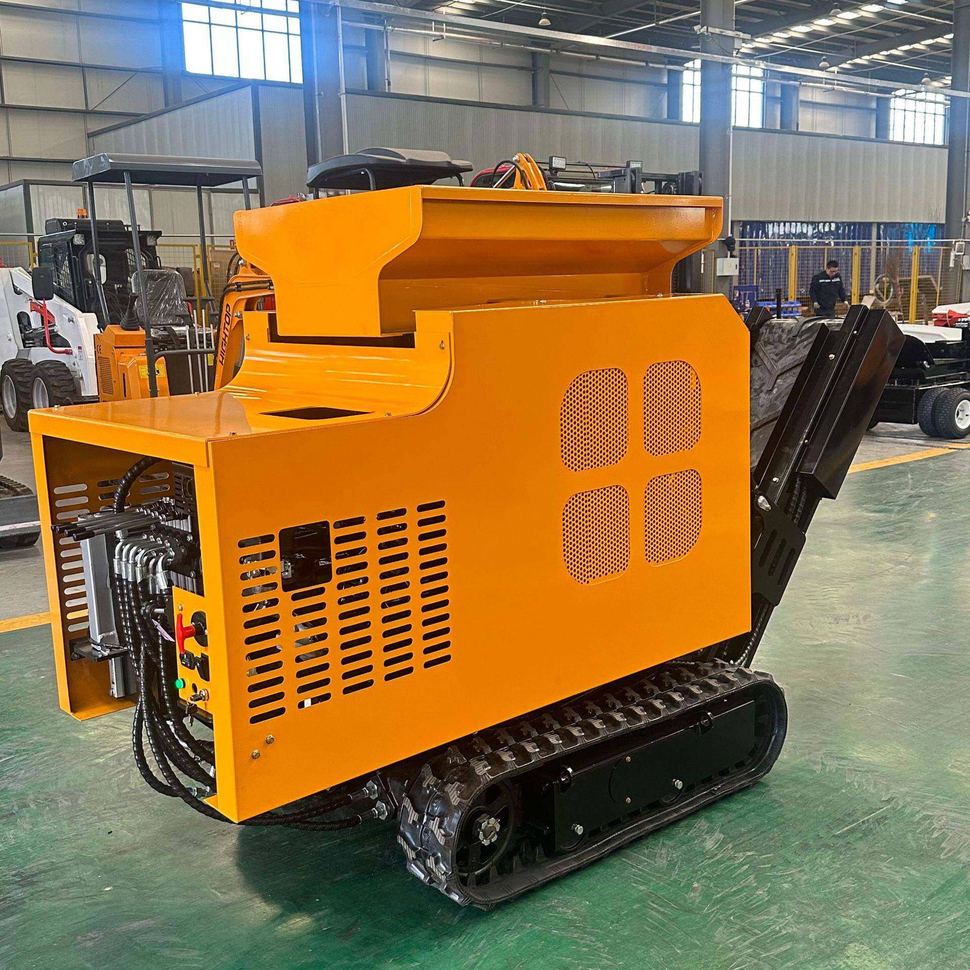 履带碎石机移动式颚式工程石头破碎机石英岩鹅卵石制砂搅碎机