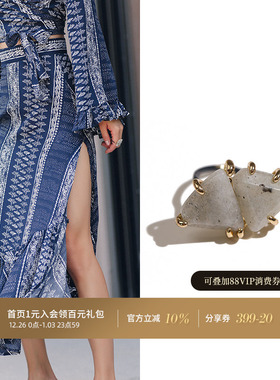 天然闪光石少女百搭戒指小饰品