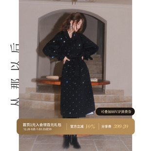 羊毛大衣早秋新款 黑色高端气质长款 毛呢外套 柏林轶事 从那以后