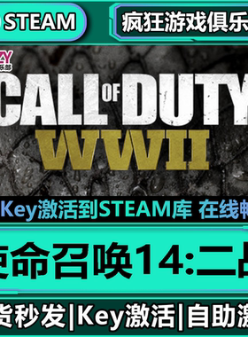 Steam正版使命召唤14二战 激活码入库 Call of Duty®: WWII全DLC