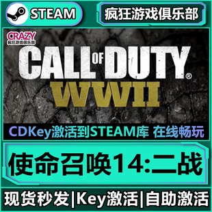 入库 激活码 Call WWII全DLC Steam正版 Duty® 使命召唤14二战