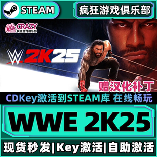 Steam正版WWE 2K25激活码CDKey入库 全DLC模拟体育摔角 沙盒游戏