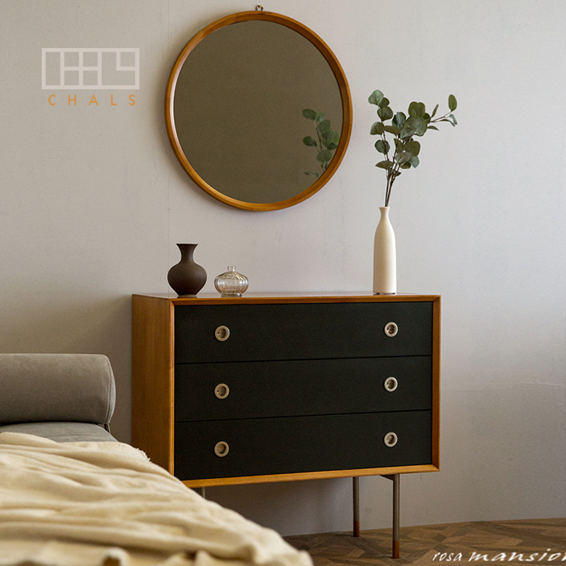 现代简约床头柜置物架小户型时尚轻奢储物柜子卧室床边沙发柜实木