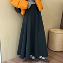 半裙 甜美休闲百搭休闲长款 话里淑女风气质纯色半身裙2025冬季 新款