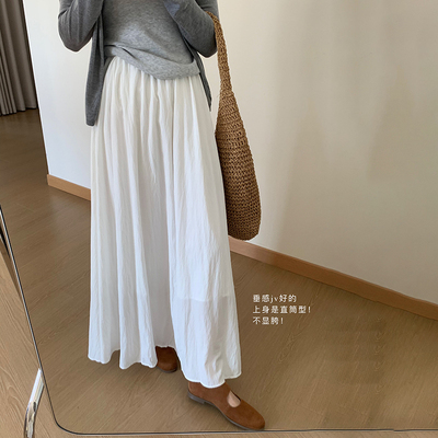 甜美仙女风A字长裙伞裙