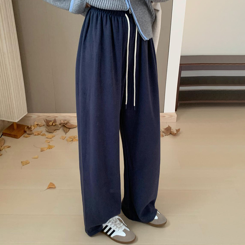 羊绒直筒裤小个子休闲裤