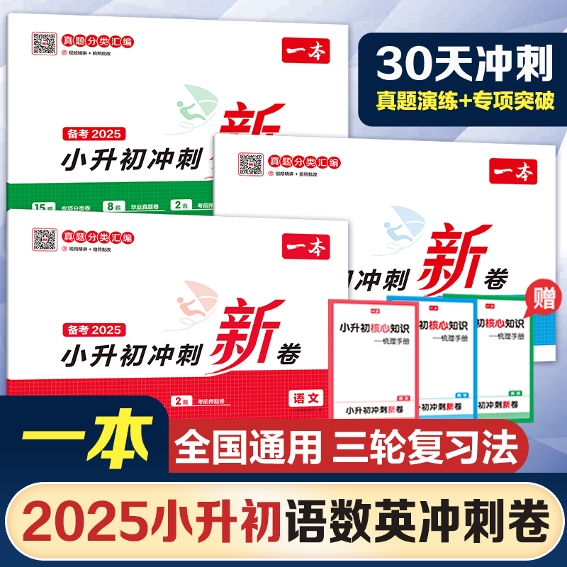 2025一本小升初冲刺新卷语数英