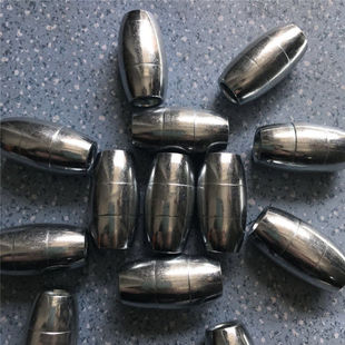 纯铅坠橄榄形穿心通心铅坠撒网抛网脚子角子坠子垂钓渔网加重铅坠