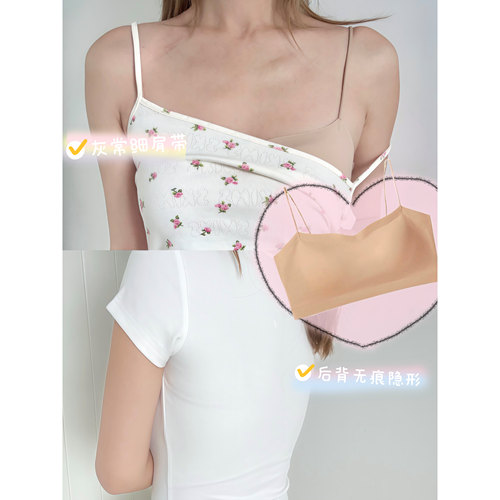 （满2-10）吊带适配度99.9%！可隐形·超细肩带不露边角套头文胸