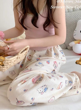 绵羊咩咩 我的kiyo睡裤 可爱到昏古七～人手2条起 软软睡裤