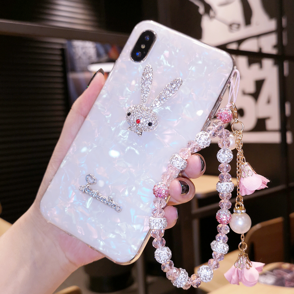 iPhoneXs Max苹果8plus手机壳7水钻可爱6S清新少女6保护套7plus壳
