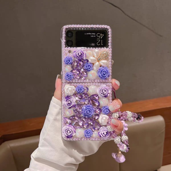 奢华水钻三星Zflip4手机壳