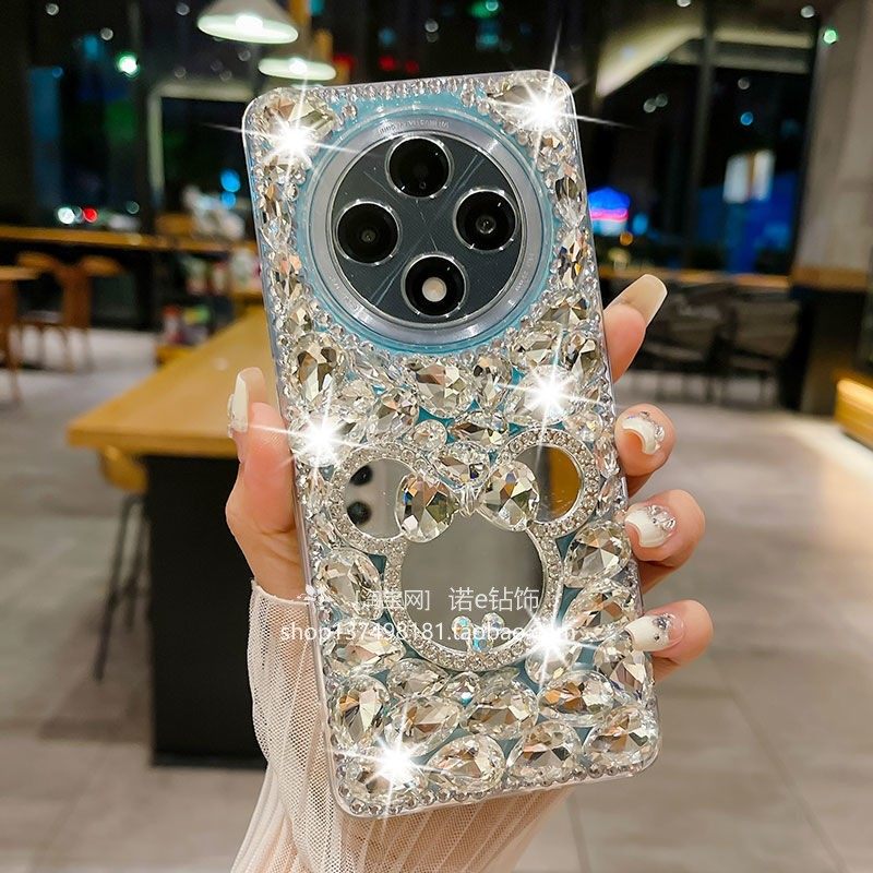 适用于vivoy300pro手机oppoA3pro全包华为麦芒30防摔A3奢华水钻FindX7新款findX6保护壳A2pro防摔软胶保护壳