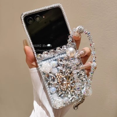 适用于摩托罗拉Motorazr40Ultra手机壳razr50Ultra折叠屏motorazr40保护壳Razr50奢华水钻razr2023外壳镶钻女