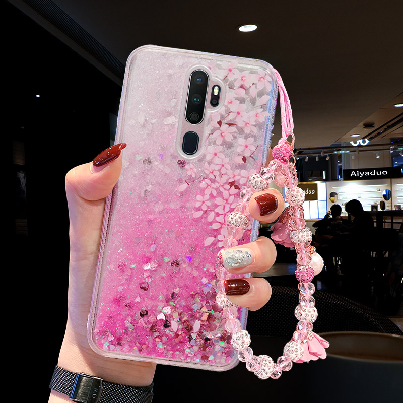 oppo手机壳液体流沙防摔硅胶