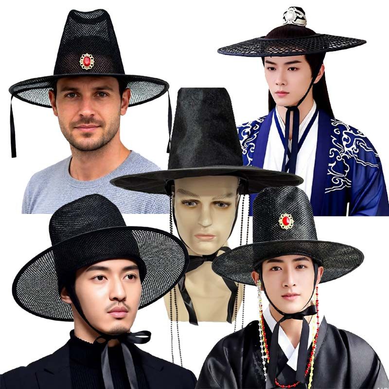 古风黑笠朝鲜韩国高帽明代古装帽子官帽古风道具爵士帽舞蹈帽防晒,模玩/动漫/周边/娃圈三坑/桌游,万圣/圣诞/儿童节用服饰,淘宝优惠券,粉丝福利购,淘宝优惠卷