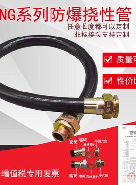 BNG防爆防腐挠性连接软管穿线管金属软管6分4分绕线管防爆挠性管