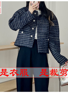 明辉纸样秋冬新款服装样板女长袖外套DIY缝纫结构裁剪图纸23260