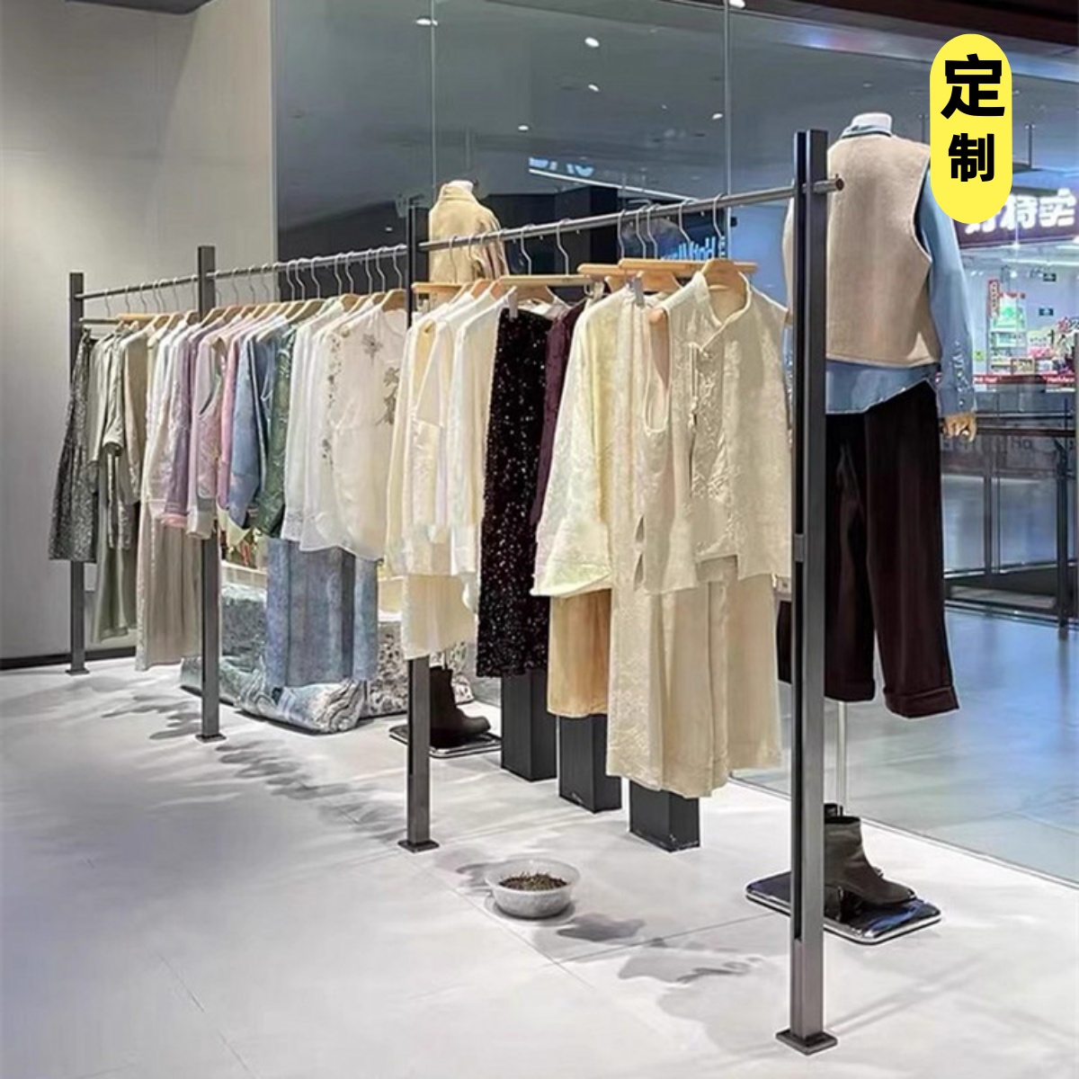 服装店落地架展示架服装陈列架