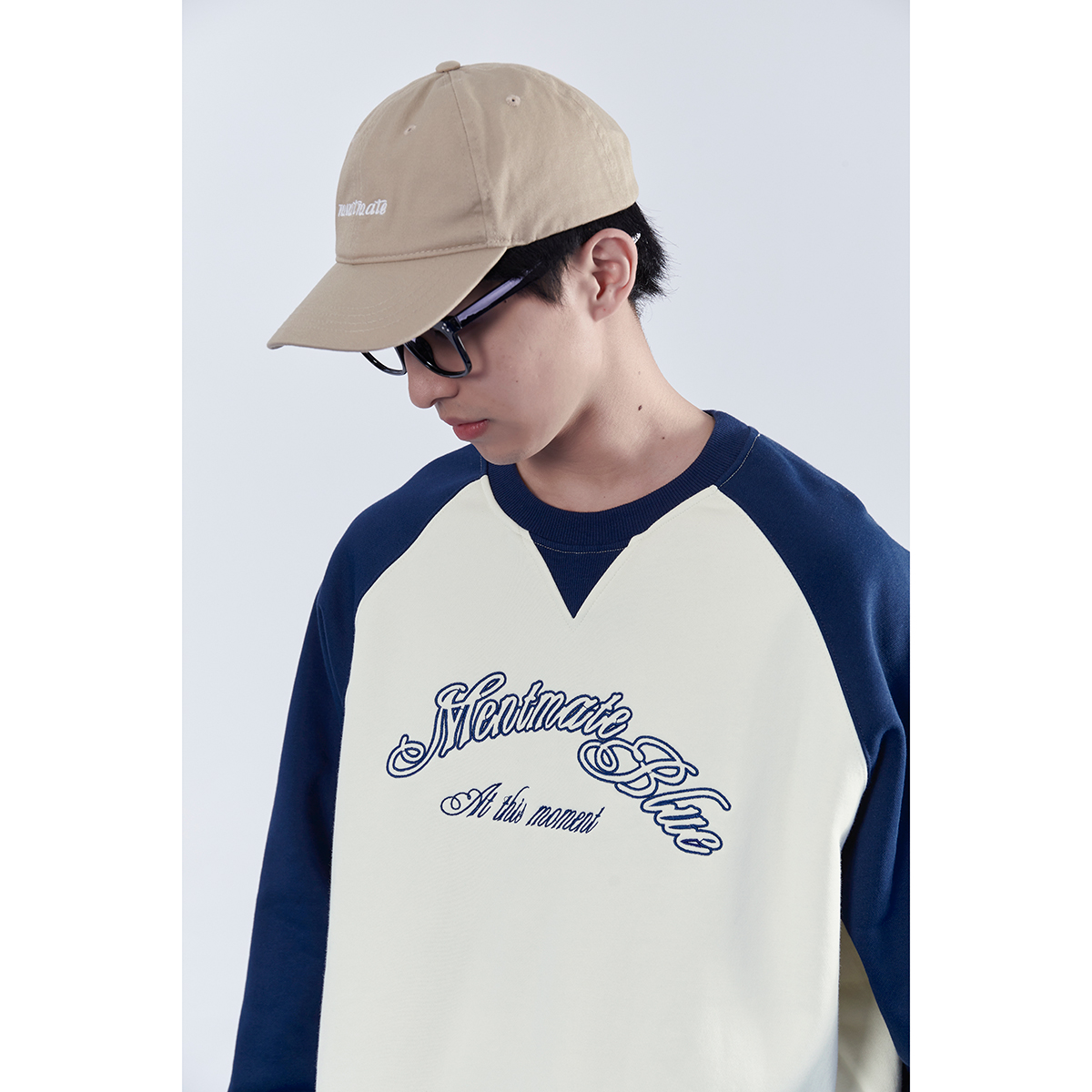 MENTMATE23AW圆领擦肩袖卫衣