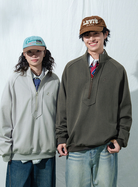 Mentmate 25AW 秋冬复古染色金美棉立体剪裁挺阔套头卫衣男女上衣