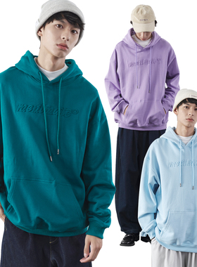 【潮woo专属】Mentmate品牌浮雕logo日系cityboy连帽卫衣男秋冬