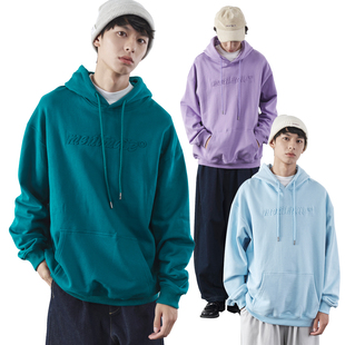 Mentmate品牌浮雕logo日系cityboy连帽卫衣男秋冬 潮woo专属