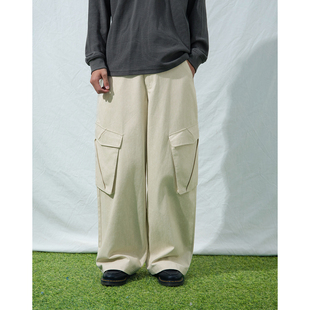 纯色大口袋工装 裤 男 Mentmate 阔腿休闲裤 经典 日系街头宽松 25AW