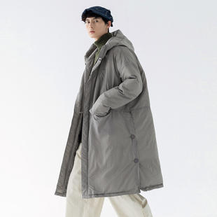 夹棉冬季 蒙马特先生 中长款 安全感 百搭纯色系情侣棉衣男 冬天里