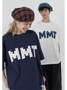 蒙马特先生 MMT像素LOGOT恤衫男 夏季基础款简约百搭圆领短袖tee