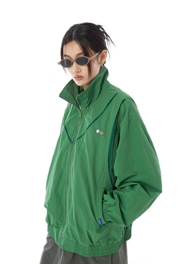 Mentmate 日系复古cityboy机能风夹克 通勤拼接翻领风衣外套男女