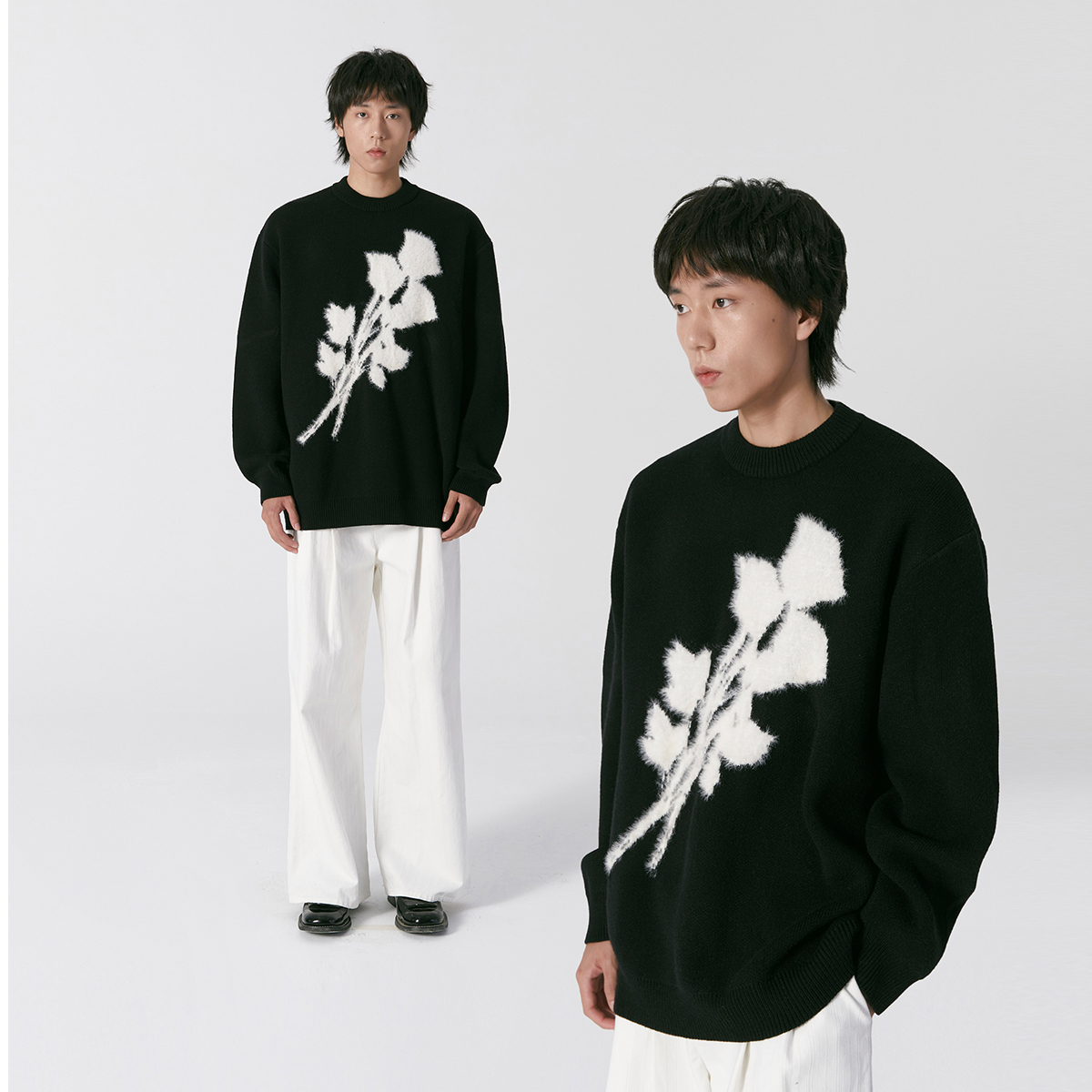 MENTMATE老钱风圆领毛衣