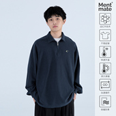 慵懒百搭毛巾料polo上衣男 Mentmate 秋冬基本款 休闲套头卫衣打底