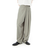 复古百搭长裤 Mentmate 男 老钱风秋季 原创小众慵懒交叉剪裁西装 裤