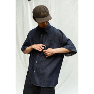型牛仔衣衬衫 日系复古小众版 男 夏季 衬衣外套 Mentmate 短袖 25SS