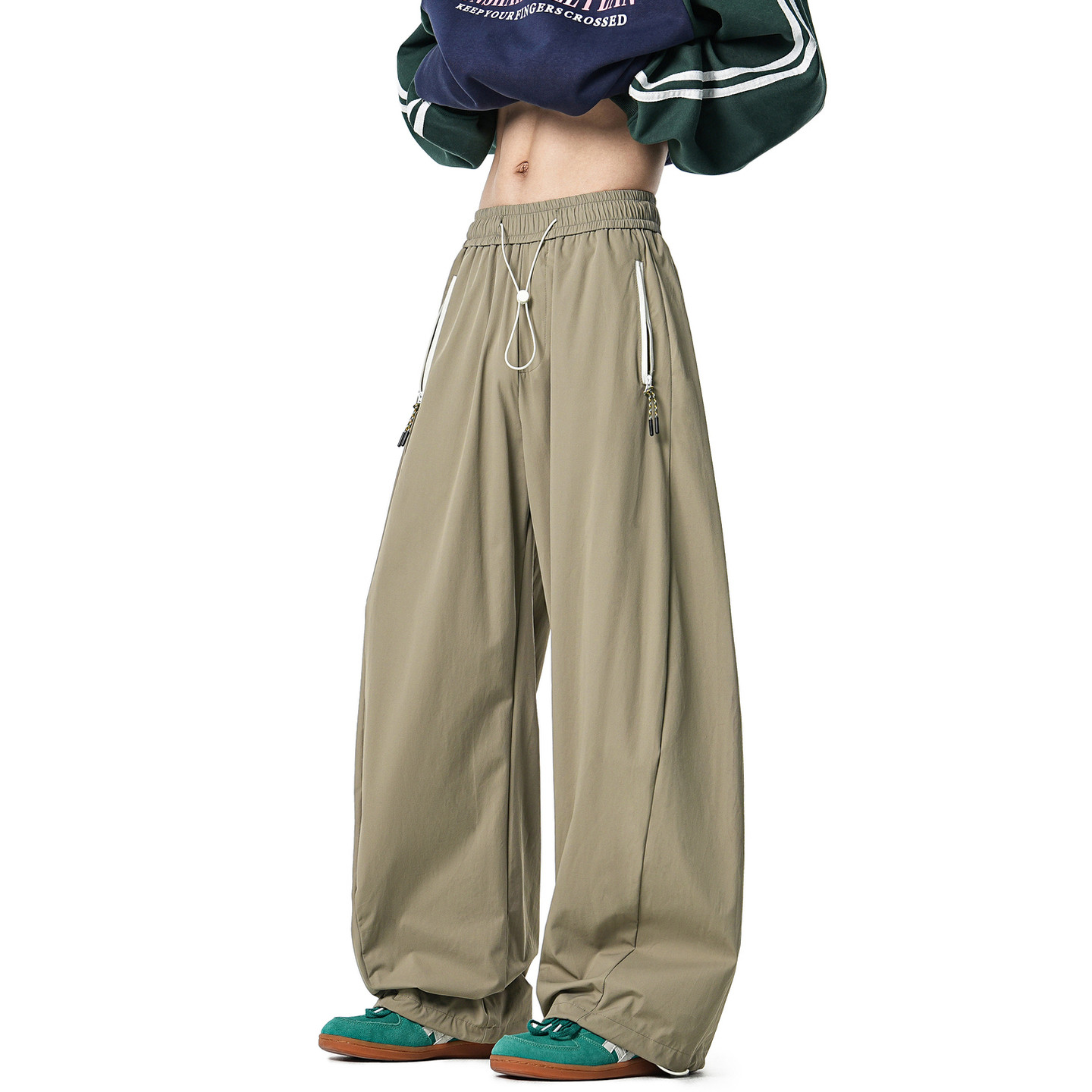 悟空有货潮牌春季户外机能风直筒冲锋裤男宽松百搭阔腿运动休闲裤,男装,休闲裤,淘宝优惠券,粉丝福利购,淘宝优惠卷