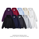 悟空有货潮牌基础纯色重磅连帽卫衣男女秋季 宽松百搭内搭打底上衣