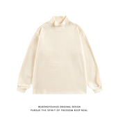 上衣男女亲肤柔软德绒长袖 悟空有货秋季 简约纯色半高领打底衫 T恤