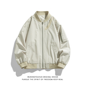 悟空有货美式 复古飞行员夹克男潮牌街头宽松百搭bf休闲情侣棒球服